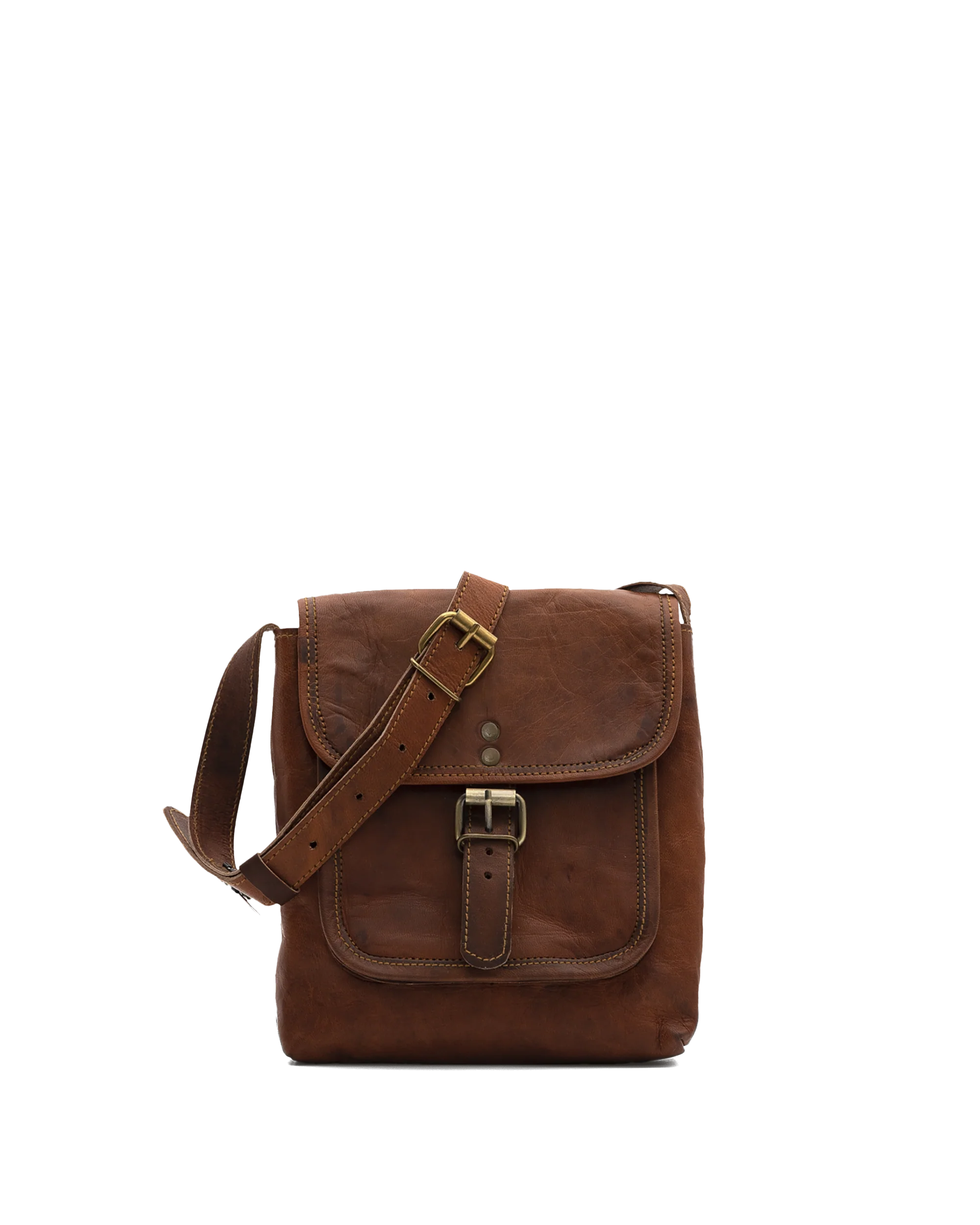 Petit sac en cuir  - Tan - #90O-19