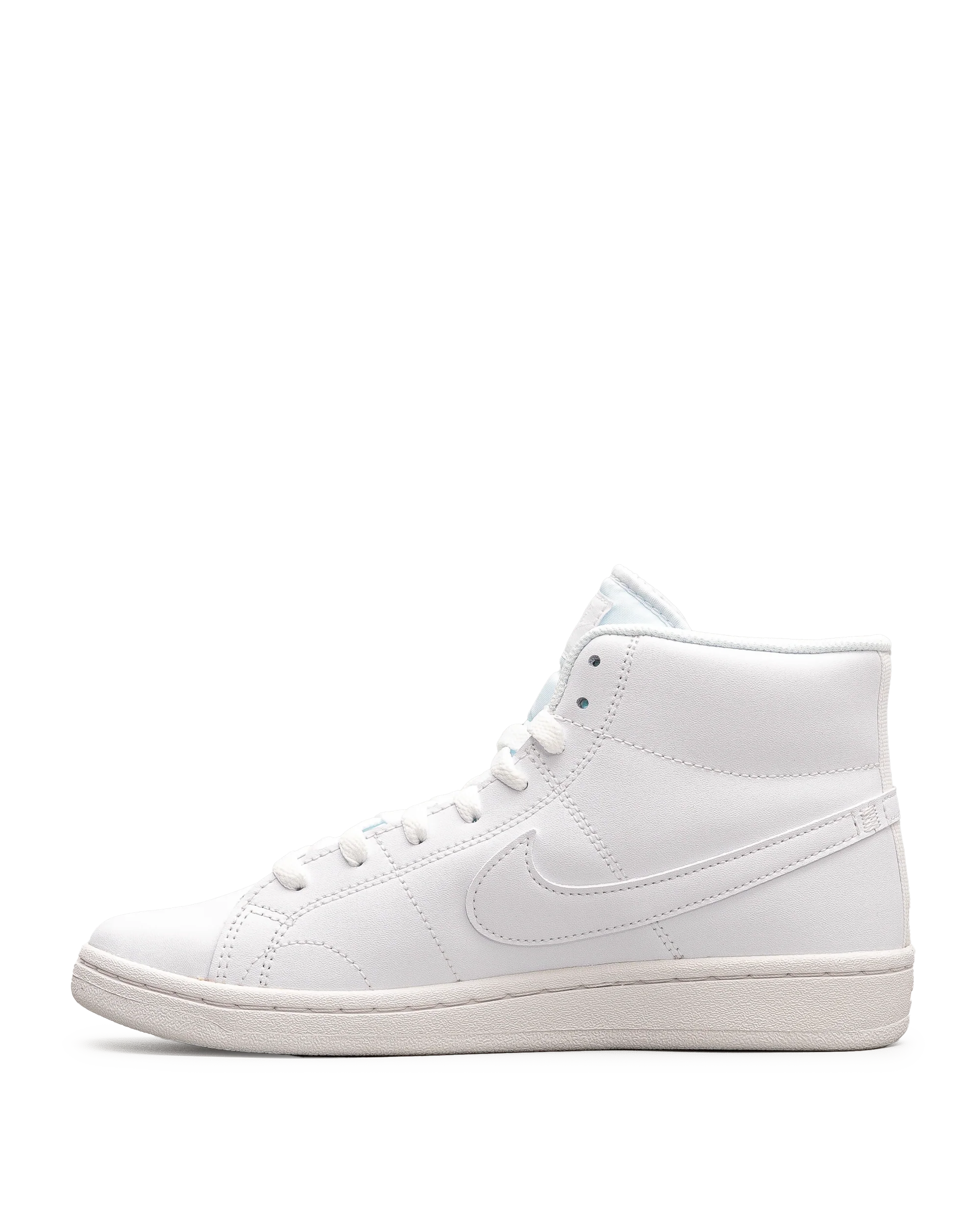 Court royale 2 mid - Blanc uni - #15Y-13 - Image 3